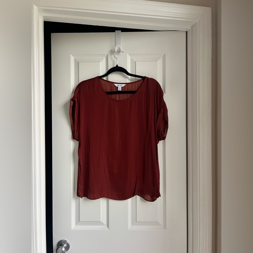 Nine West Deep Red Women's Blouse